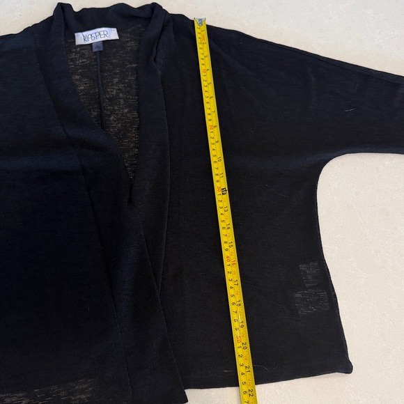 Kasper Elegant Black Knit Cardigan - Picture 8 of 9